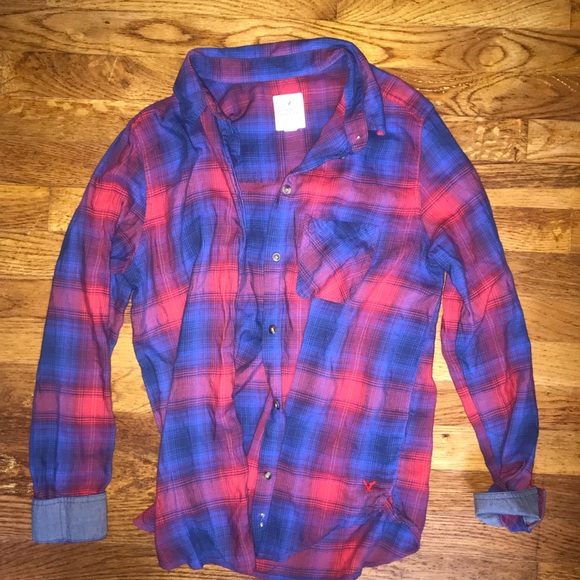 American Eagle Boyfriend Flannel - Picture 4 of 4